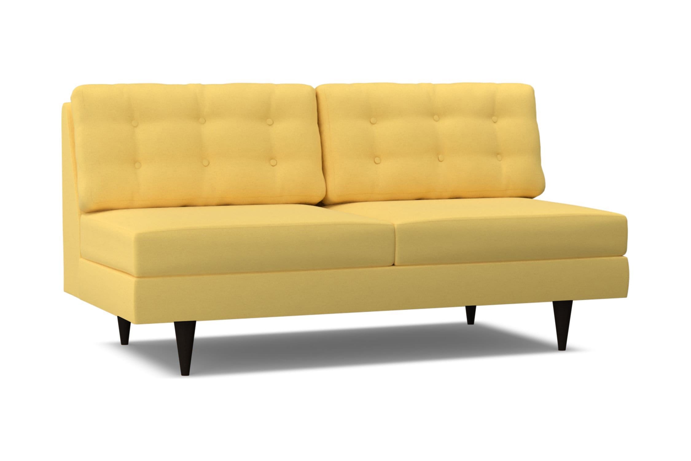 Logan Armless Sofa - Yellow -  Modular Collection - Build Your Own Sectional