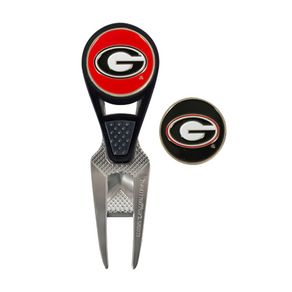 NCAA Repair Tool and Ball Marker 323014-University of Georgia Bulldogs