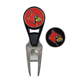 NCAA Repair Tool and Ball Marker 323019-University of Louisville Cardinals