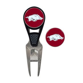 NCAA Repair Tool and Ball Marker 323027-University of Arkansas Razorbacks