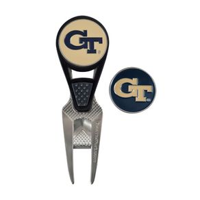 NCAA Repair Tool and Ball Marker 323031-Georgia Tech Yellow Jackets