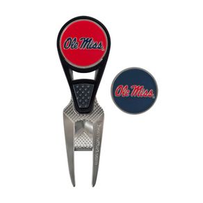 NCAA Repair Tool and Ball Marker 323037-University of Mississippi Ole Miss Rebels