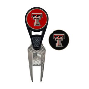 NCAA Repair Tool and Ball Marker 323039-Texas Tech Red Raiders