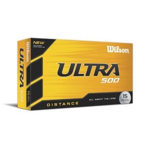 Wilson Ultra 500 Distance Golf Balls - 15PK 336059-White 15 Pack, white