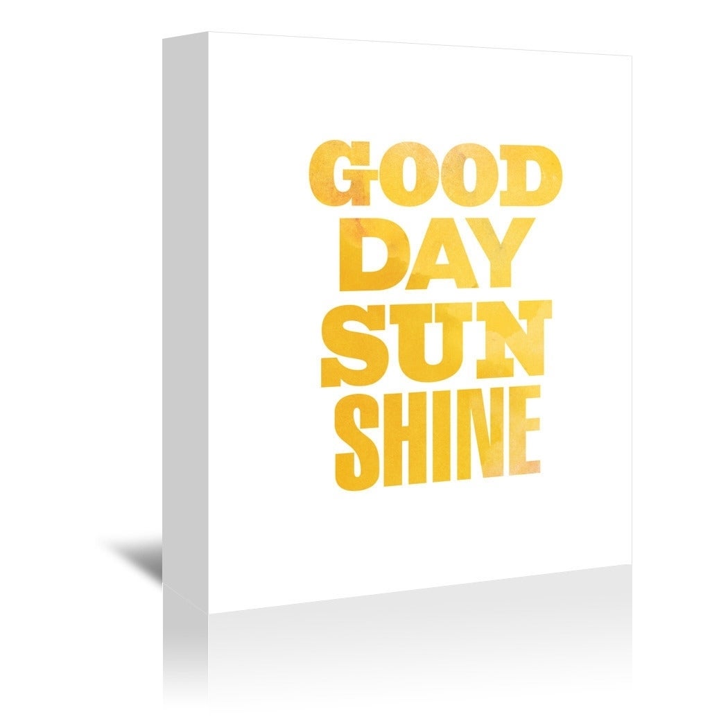 Americanflat 'Good Day Sunshine' Gallery Wrapped Canvas