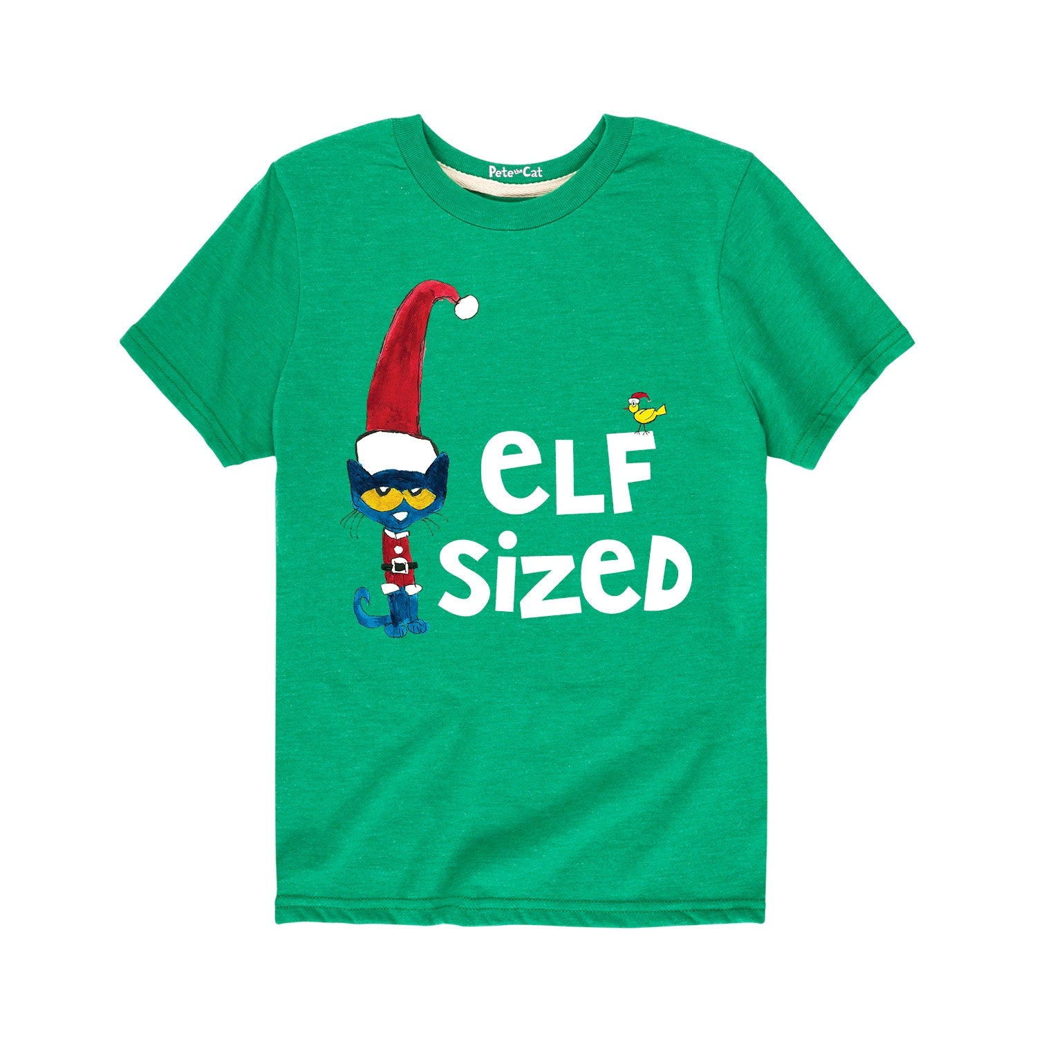 Pete The Cat Elf Sized (Or Elf In Training) - Youth Short Sleeve Graphic T-Shirt