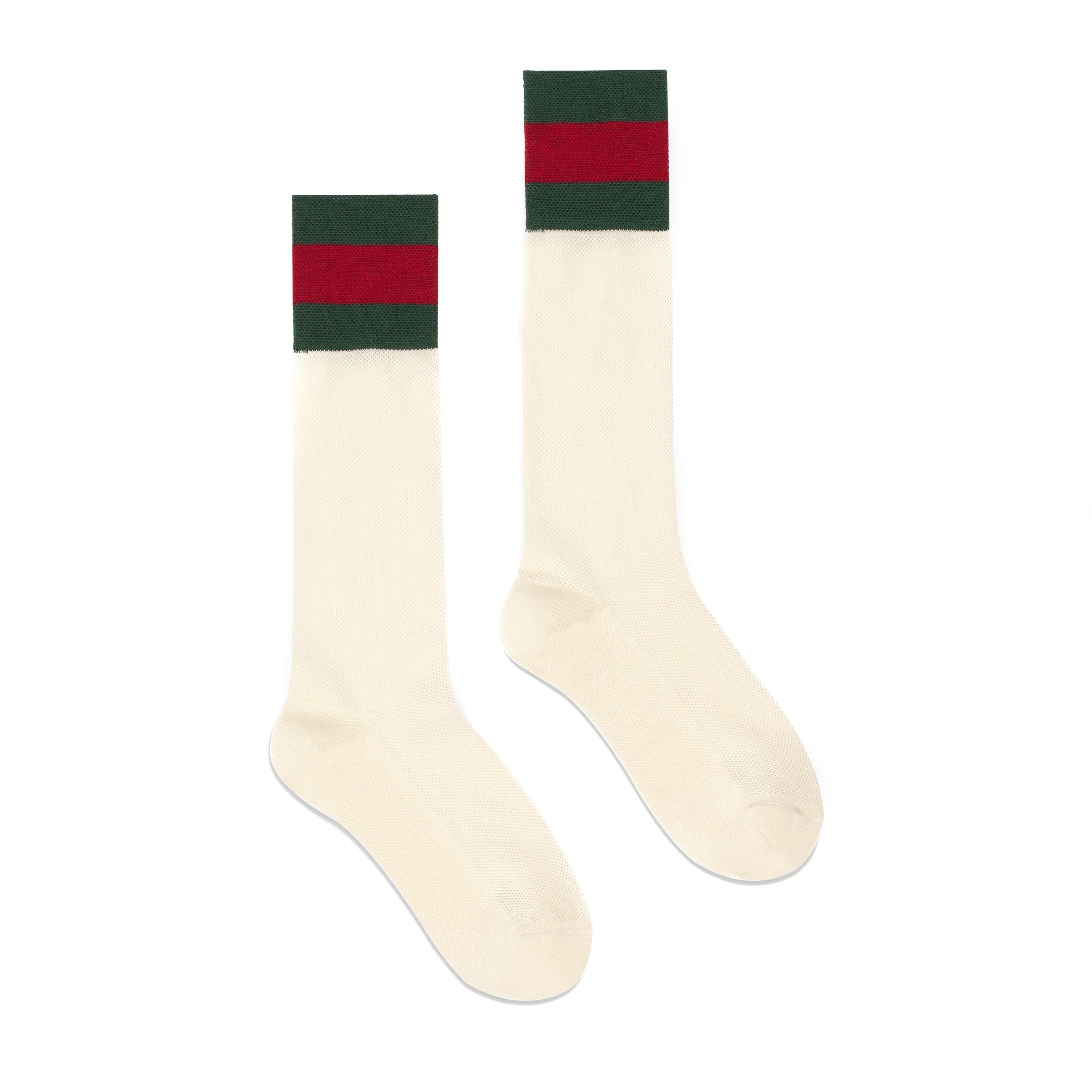 Gucci Women's Cotton Web Socks White