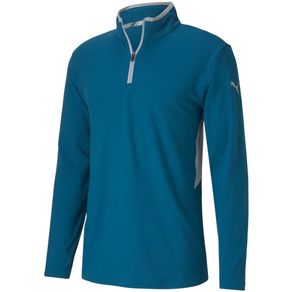 Puma Men\'s Rotation 1/4-Zip Pullover 4003415-Digi Blue  Size sm, digi blue