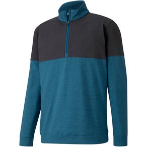 Puma Men\'s Cloudspun Warm Up 1/4-Zip Pullover 4003651-Digi Blue/Black  Size md, digi blue/black