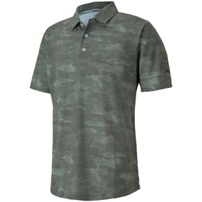 Puma Men\'s Solarized Camo Polo 4003836-Thyme  Size sm, thyme