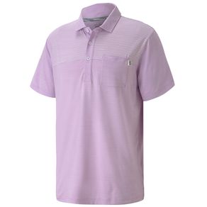 Puma Men\'s Cloudspun Pocket Polo 4003914-Lupine Heather  Size sm, lupine heather