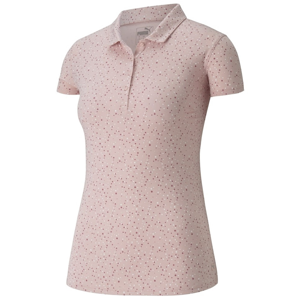 Puma Women\'s Speckle Polo  Size LG, Rose Wine