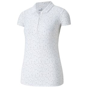 Puma Women\'s Speckle Polo 4005011-Bright White  Size 2xl, bright white