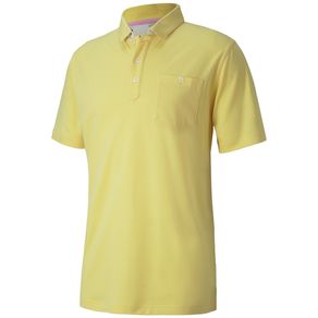 Puma Men\'s Signature Pocket Polo 4005675-Dusky Citron  Size sm, dusky citron