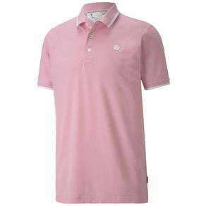 Puma Men\'s AP Signature Tipped Polo 4005832-Pale Pink  Size 2xl, pale pink