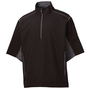 FootJoy Men\'s Short Sleeve Sport Windshirt 4013789-Black/Charcoal  Size xl, black/charcoal