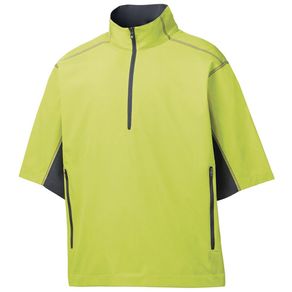 FootJoy Men\'s Short Sleeve Sport Windshirt 4013799-Lime/Charcoal  Size md, lime/charcoal