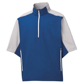 FootJoy Men\'s Short Sleeve Sport Windshirt 4013810-Royal/Silver  Size lg, royal/silver