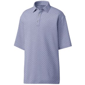 FootJoy Men\'s Lisle Batik Circle Print Polo 4015399-Lavender/Blue Gray  Size lg, lavender/blue gray