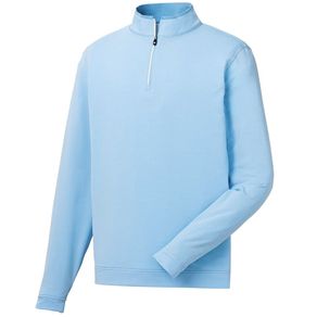 FootJoy Men\'s Lightweight Striped Half Zip Pullover 4015469-Light Blue/White  Size md, light blue/white