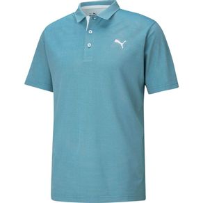 Puma Men\'s Tech Pique Palmetto Polo 4018806-Ocean Depths  Size md, ocean depths