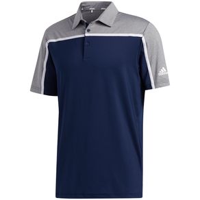 adidas Men\'s Ultimate365 3-Stripe Polo T-Shirt 4019979-Collegiate Navy/Gray Three Melange  Size xl, collegiate navy/gray three melange