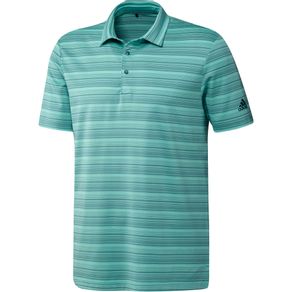 adidas Men\'s Heathered Primegreen Polo 4020040-Wild Teal/Acid Mint  Size 2xl, wild teal/acid mint