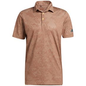 adidas Men\'s Camo Primegreen Polo 4020056-Wild Sepia/Acid Orange  Size sm, wild sepia/acid orange