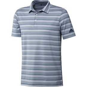 adidas Men\'s Heathered Primegreen Polo 4020294-Crew Navy/White  Size lg, crew navy/white