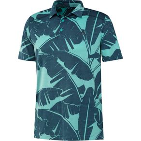 adidas Men\'s Vibes Recycled Polyester Polo 4020337-Acid Mint/Wild Teal  Size sm, acid mint/wild teal