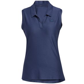 adidas Women\'s Go-To Primegreen Sleeveless Polo 4021929-Crew Navy/Crew Navy  Size sm, crew navy/crew navy