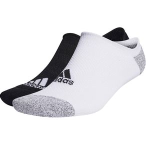 adidas Men\'s Tour Low Cut No-Show Socks 4022063-White/Black  Size 12-15, white/black