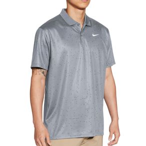 Nike Men\'s Dri-FIT Victory Printed Golf Polo 4022520-Sky Gray/White  Size md, sky gray/white