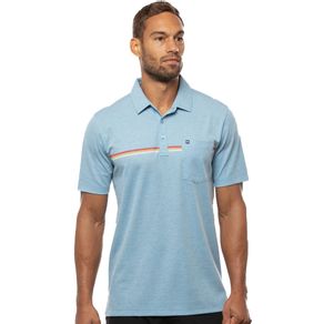 TravisMathew Men\'s Cabana Polo 4024331-Heather Heritage Blue  Size 2xl, heather heritage blue