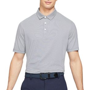Nike Men\'s Dri-FIT Player Striped Golf Polo 4027783-Obsidian/Difused Blue/Brushed Silver  Size lg, obsidian/difused blue/brushed silver