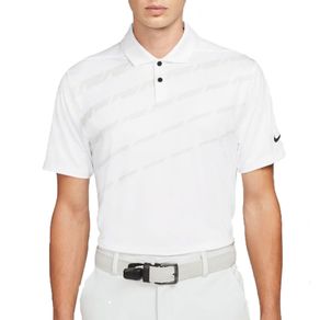Nike Men\'s Dri-FIT Vapor Graphic Golf Polo 4035473-White/Black  Size 2xl, white/black