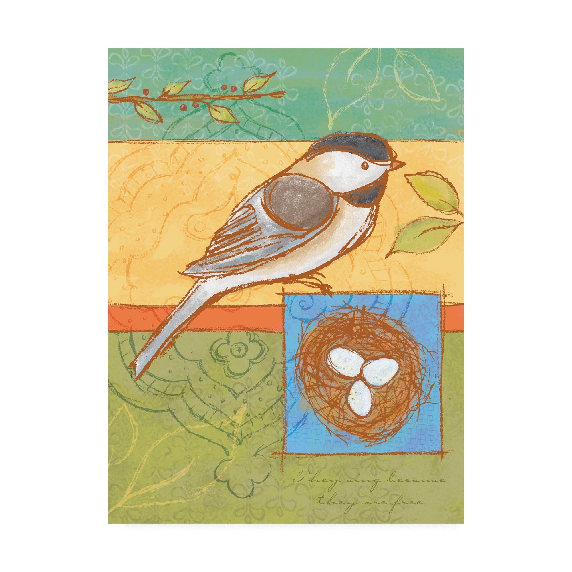 Holli Conger 'Sketched Nature 2' Canvas Art
