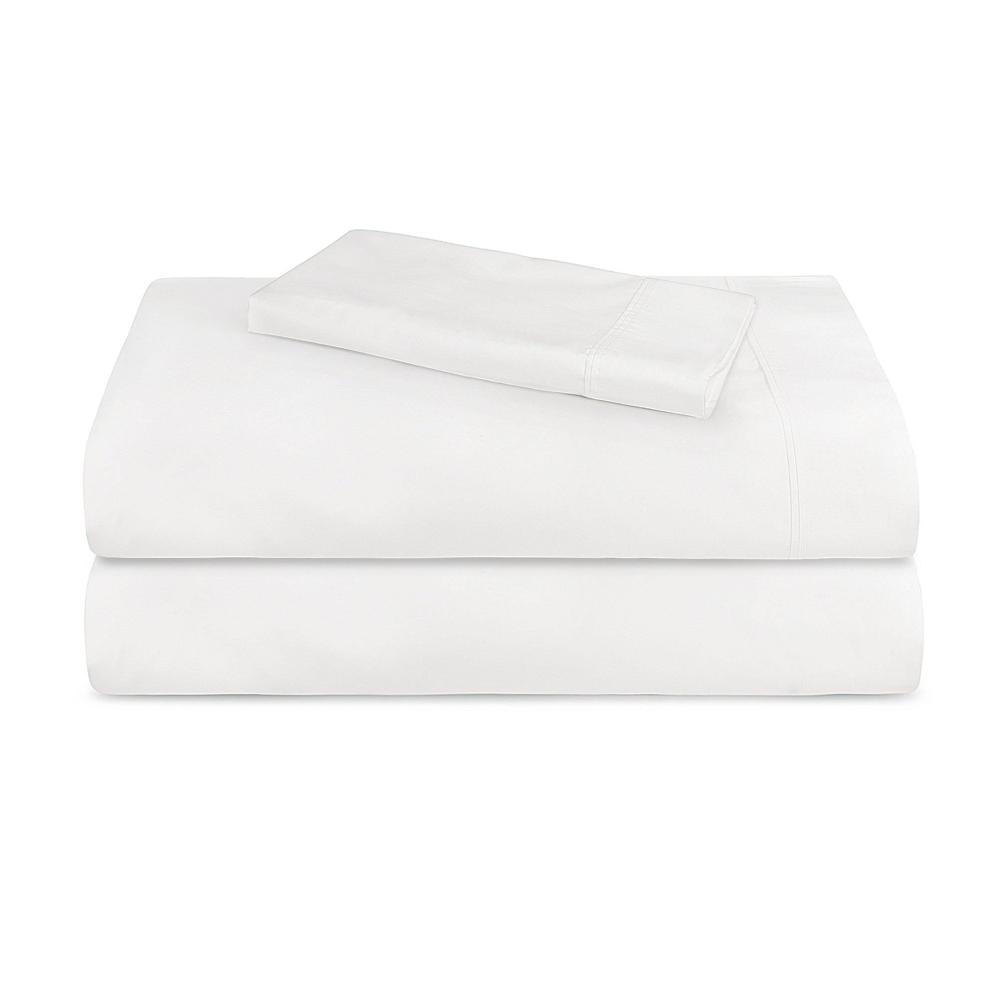 Neubella - 300 Thread Count 100% Cotton Peach Percale Bed Sheet Set