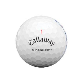 Callaway Chrome Soft Triple Track Golf Balls 5001772-White DOZEN, white