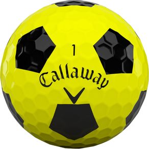 Callaway Chrome Soft Truvis Golf Balls 5001777-Yellow/Black DOZEN, yellow/black