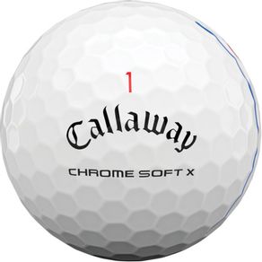 Callaway Chrome Soft X Triple Track Golf Balls 5001782-White DOZEN, white
