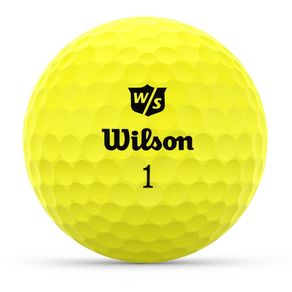Wilson Duo Optix Golf Balls 5002702-Yellow DOZEN, yellow