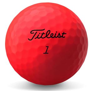 Titleist TruFeel Golf Balls 5003296-Matte Red Dozen, matte red