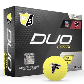 Wilson Wilson Duo Optix NFL Yellow Golf Balls 5005077-Philidelphia Eagles  Size dozen