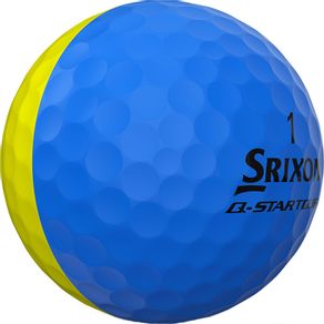 Srixon Q-Star Tour Divide Matte Golf Balls 5006353-Blue/Yellow Dozen, blue/yellow