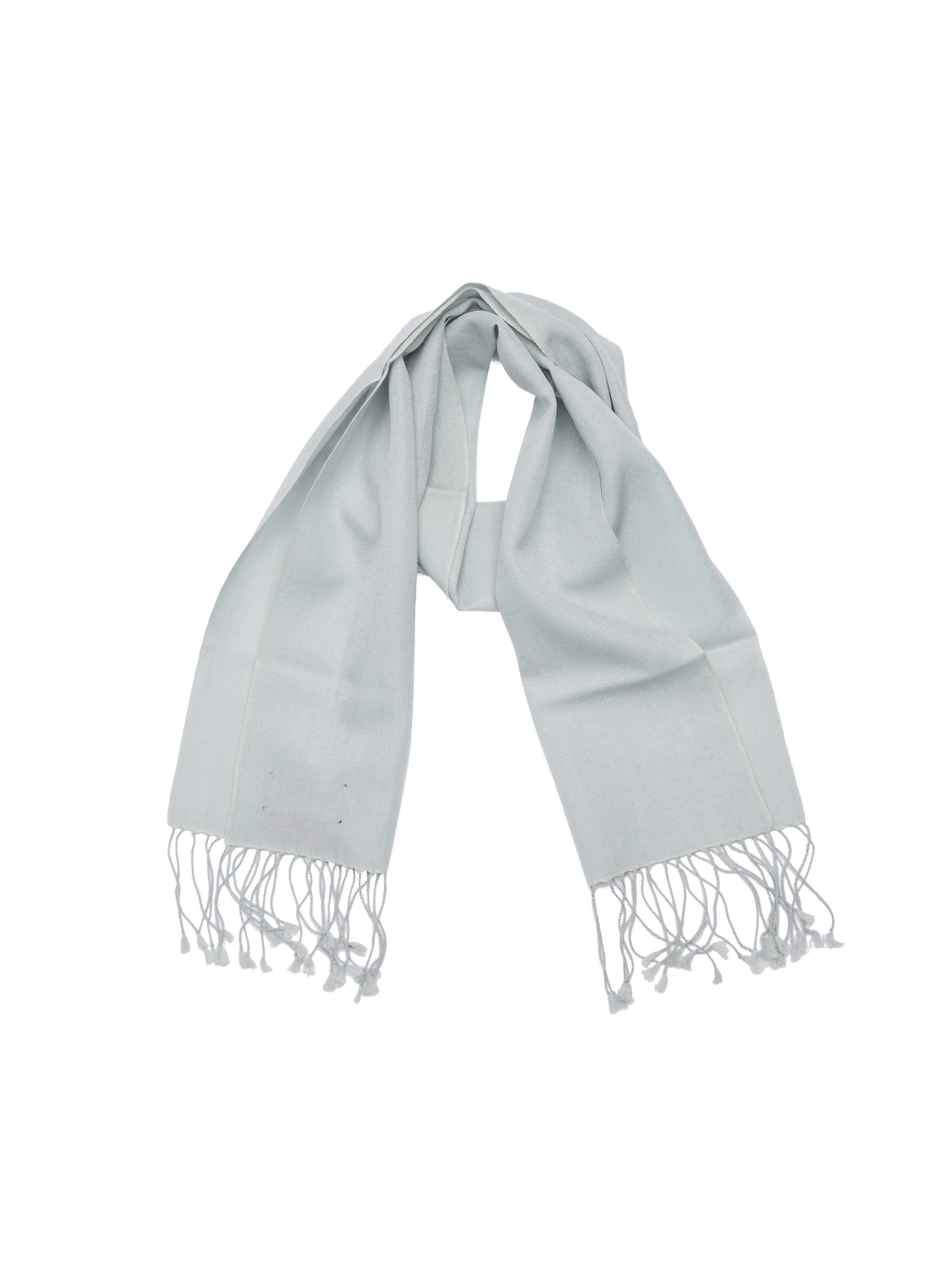 Pashmina and Silk Scarf (Blue Topaz)