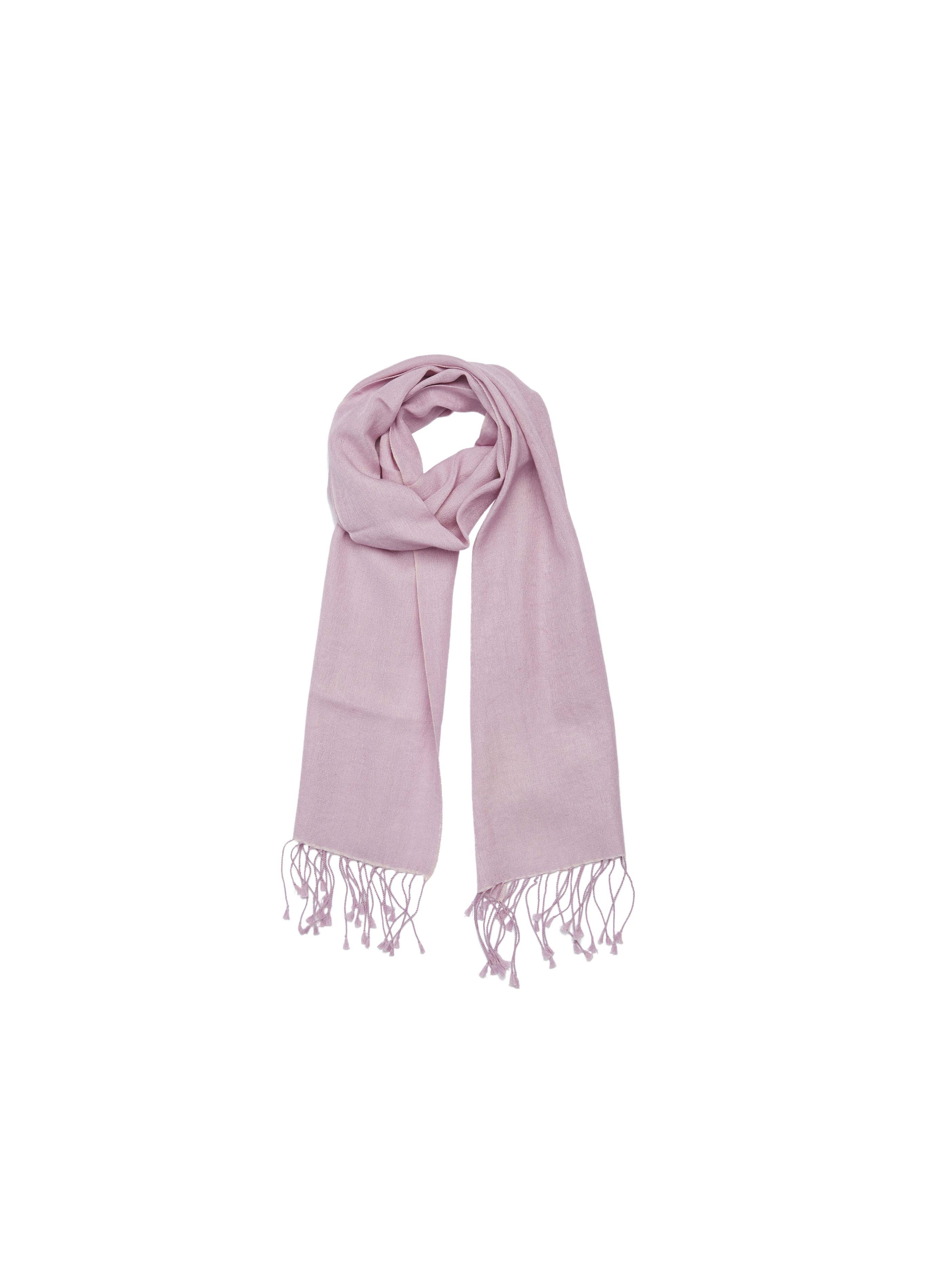 Pashmina and Silk Scarf (Faded Lilac)