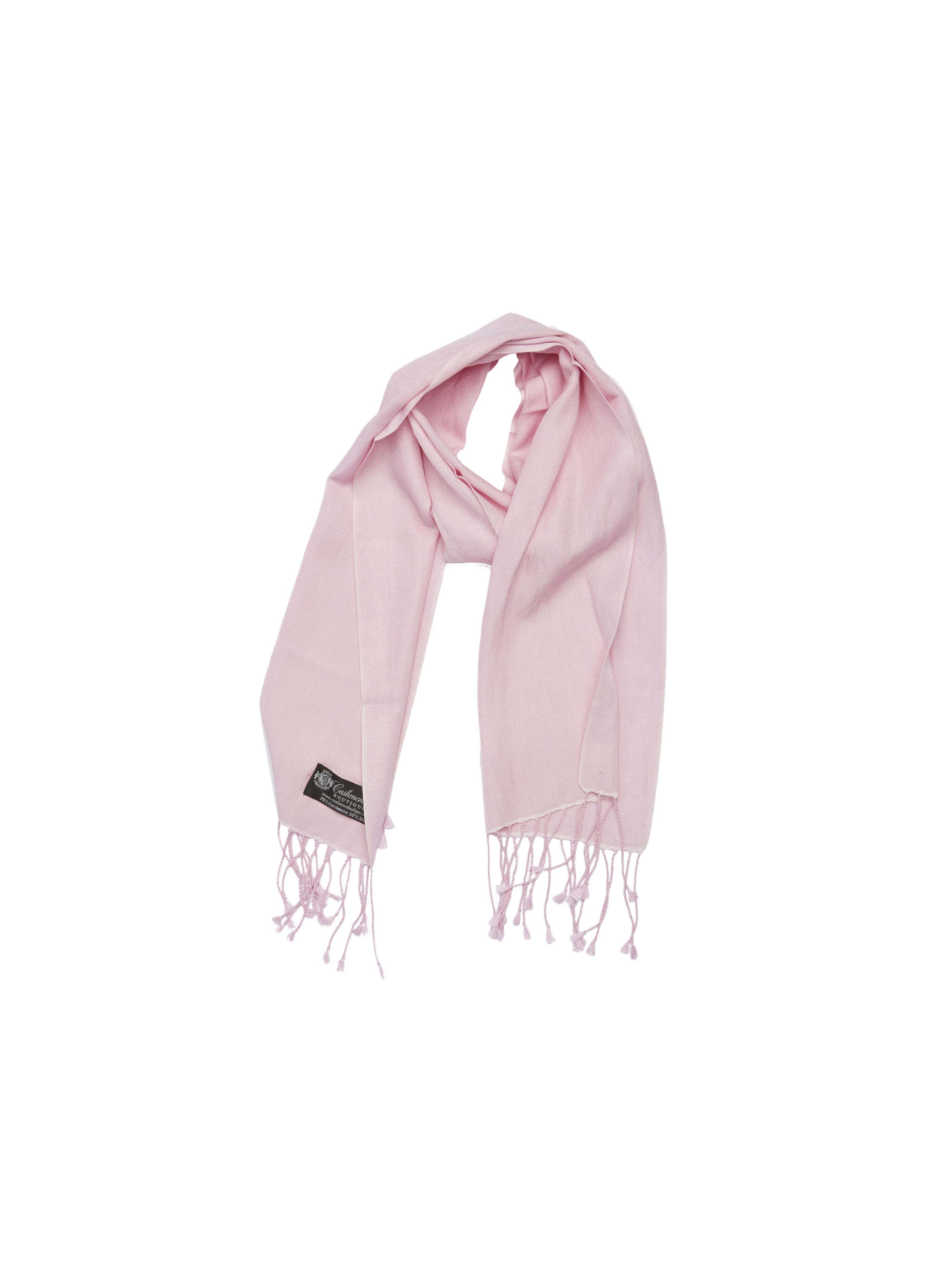 Pashmina and Silk Scarf (Pale Blossom)