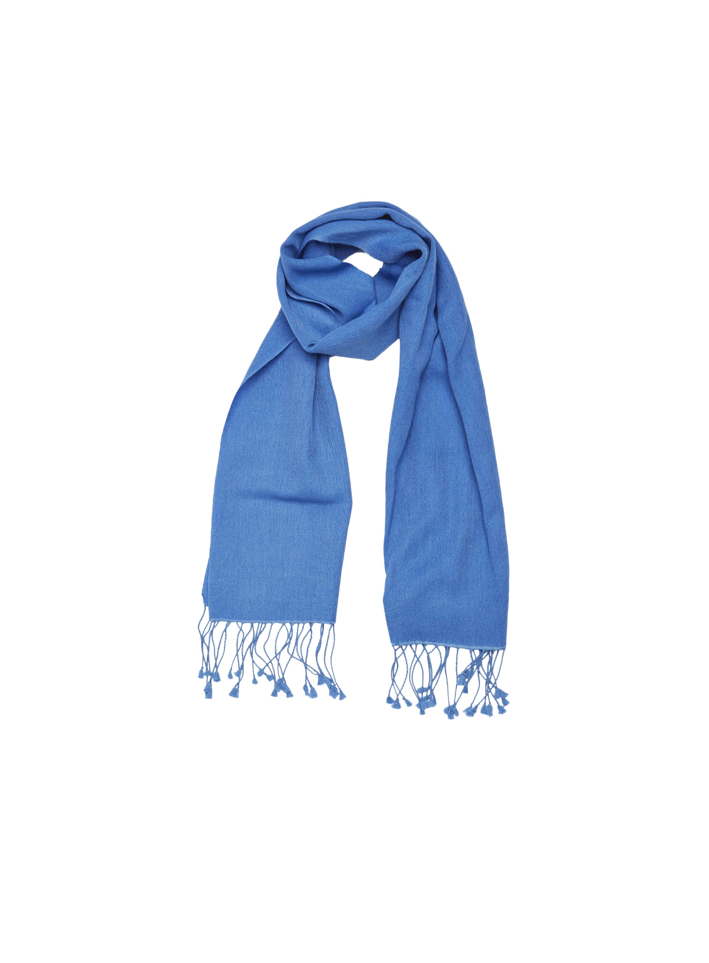 Pashmina and Silk Scarf (Ocean)