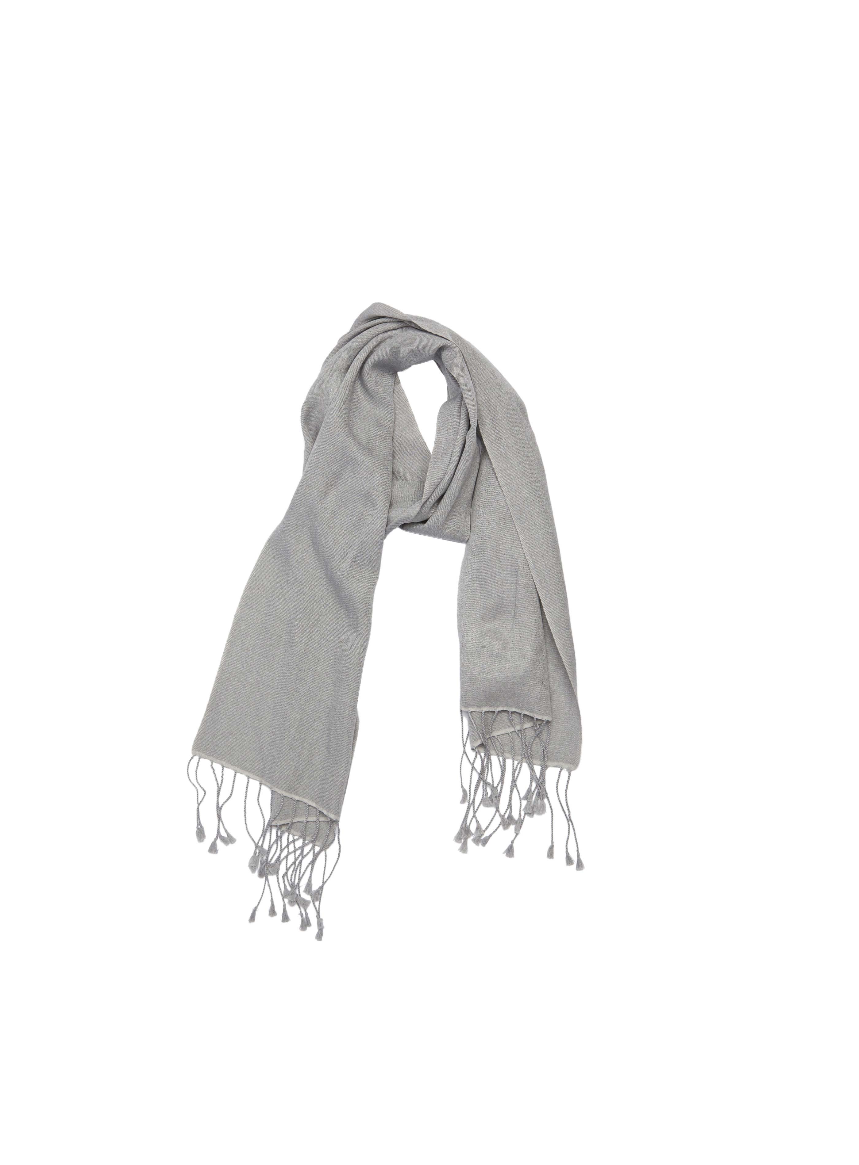 Pashmina and Silk Scarf (Faded Pewter)